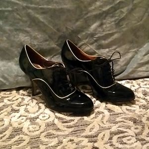 Patent leather lace up ankle booties (10)